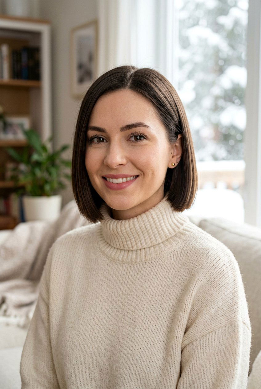 Chin Length Bob - 20 winter haircut ideas for women - 20 winter haircut ideas for women