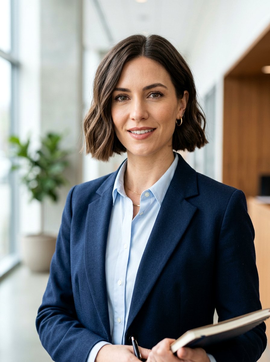 Chin Length Bob - 20 flattering haircut for oblong face women - 20 flattering haircut for oblong face women