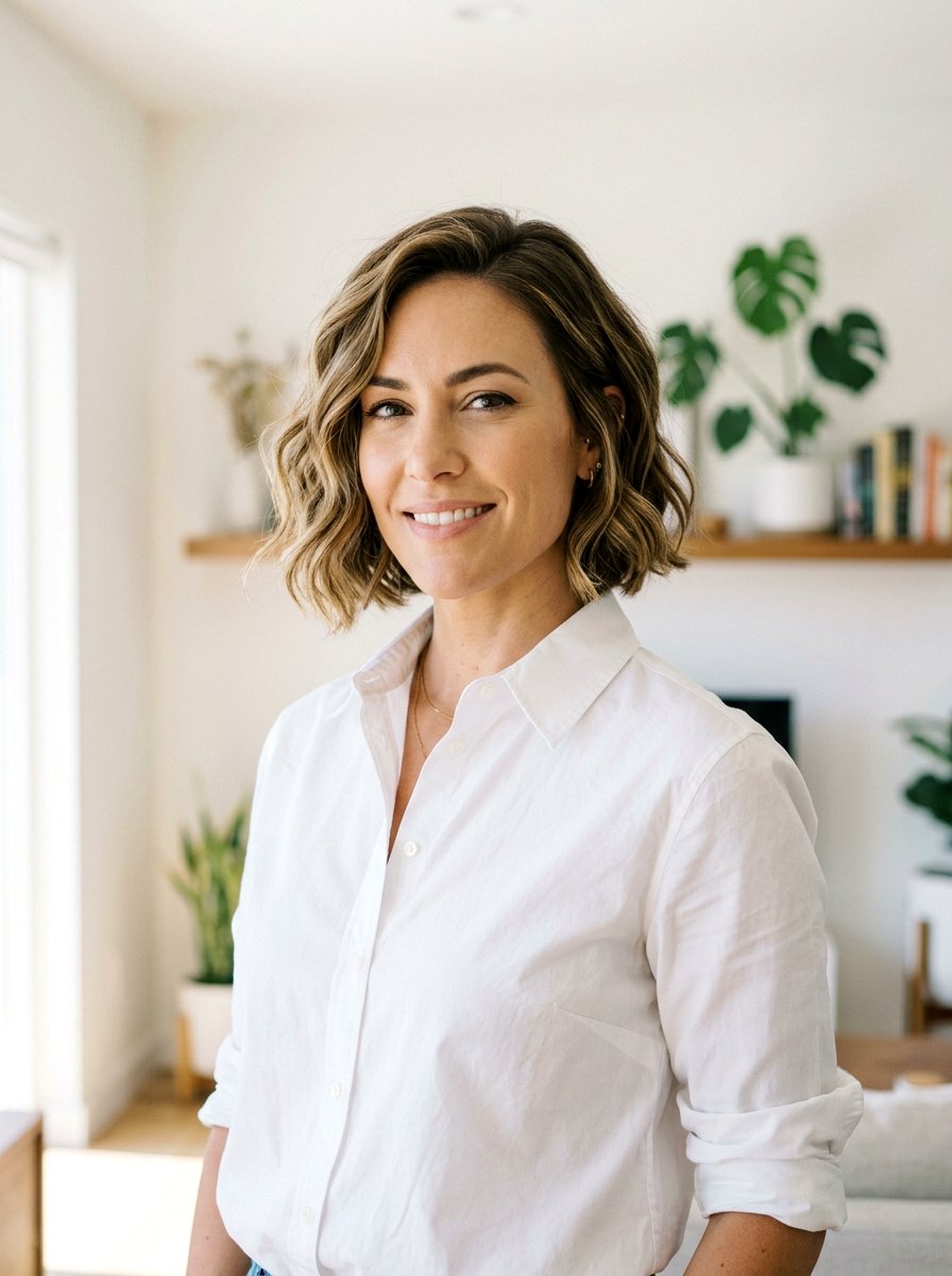 Chin Length Bob - 20 haircut for 2c wavy hair - 20 haircut for 2c wavy hair