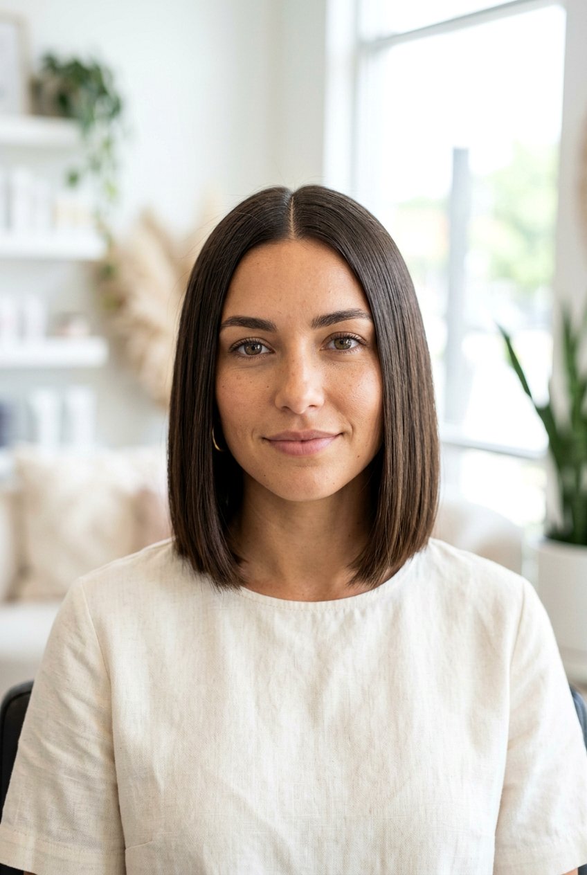 Chin Length Bob - 20 low maintenance short haircuts - 20 low maintenance short haircuts
