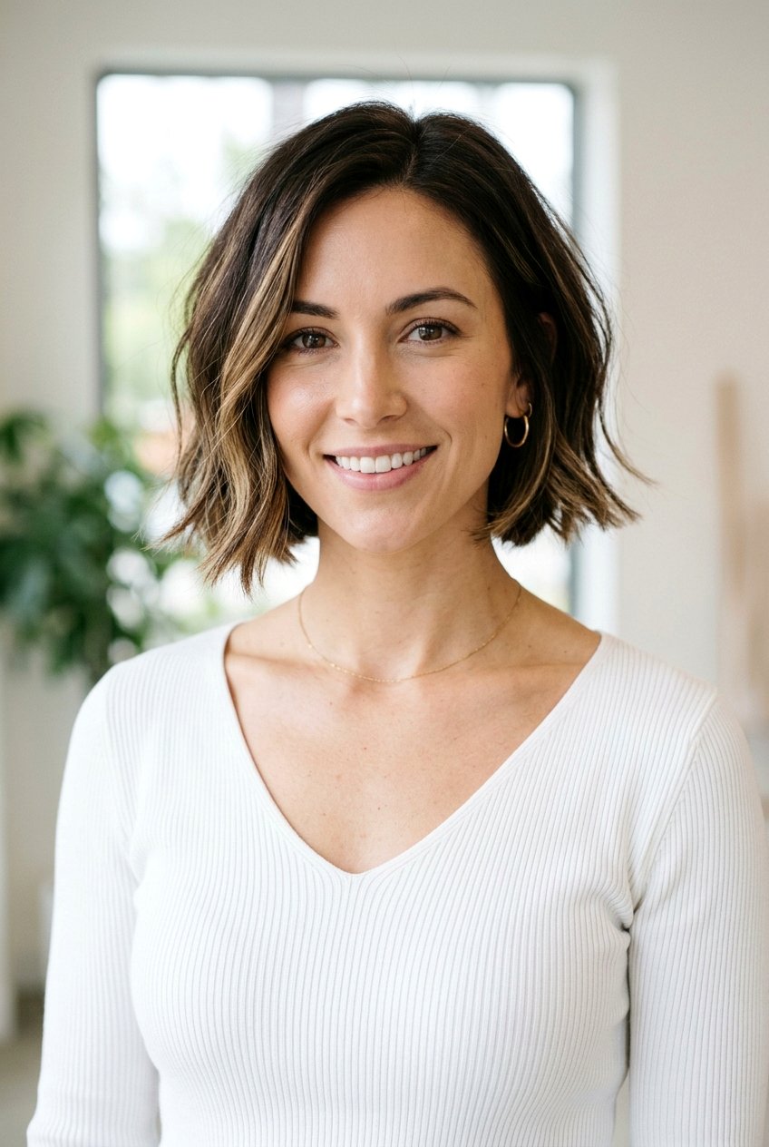 Chin Length Bob For Heart Shaped Face - 20 sleek chin length bob - 20 sleek chin length bob