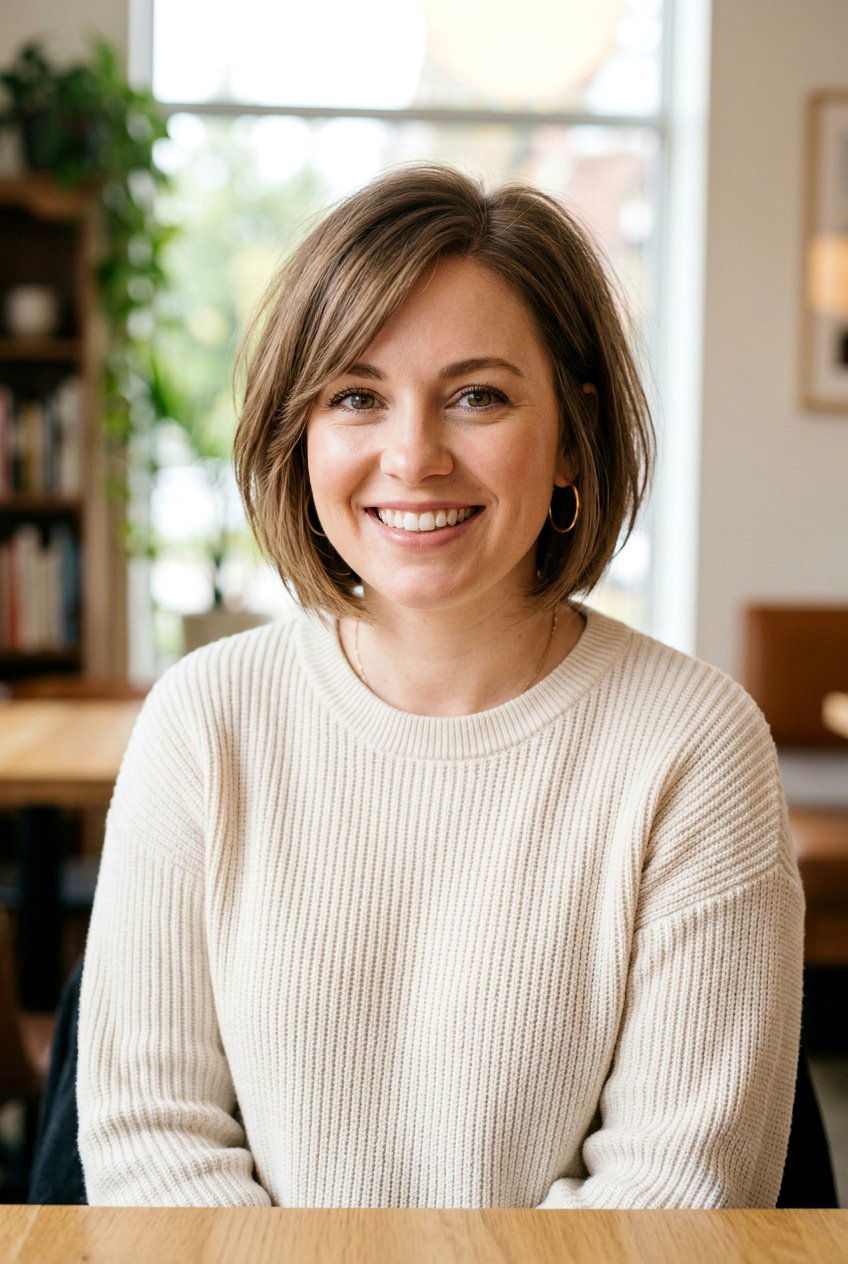 Chin Length Bob For Round Face - 20 sleek chin length bob - 20 sleek chin length bob