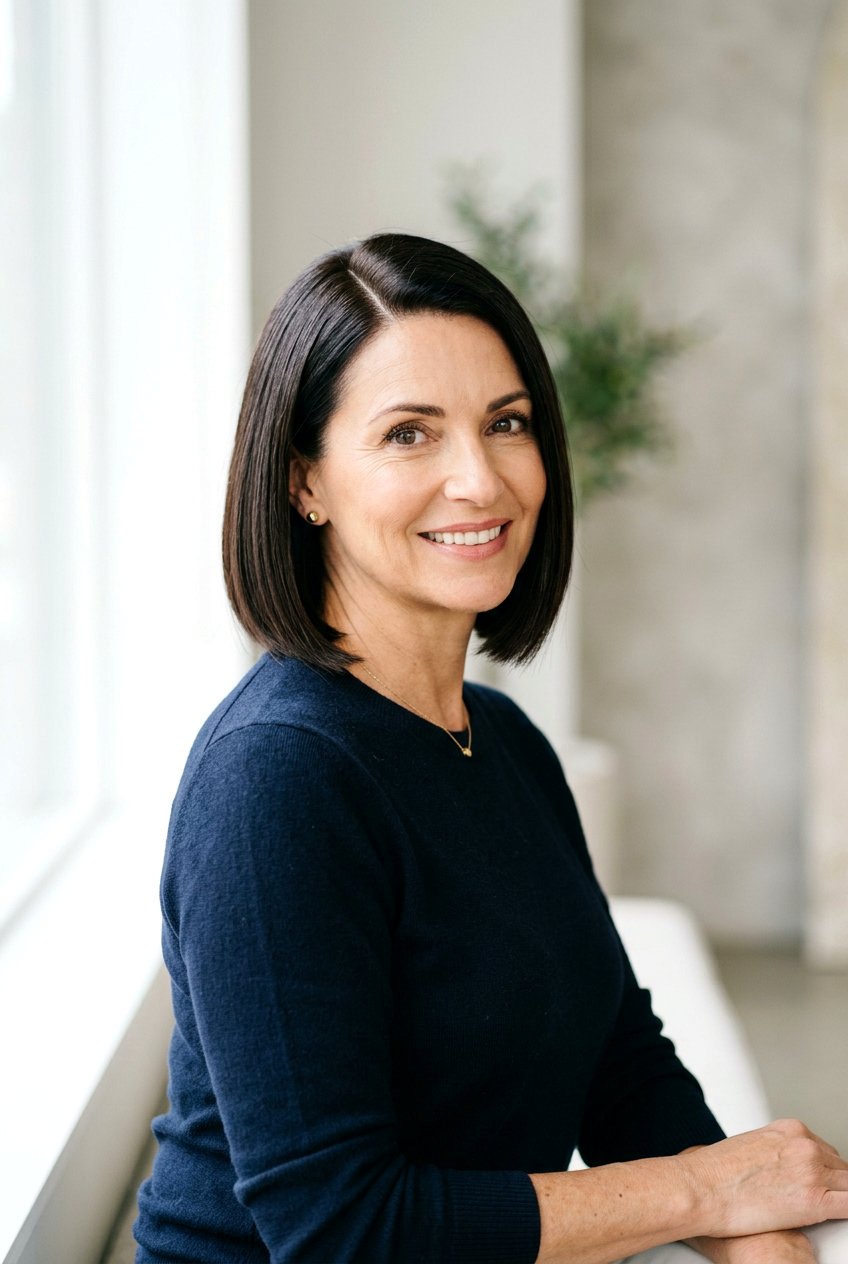 Chin Length Bob Haircut - 20 best haircuts for women over 50 - 20 best haircuts for women over 50