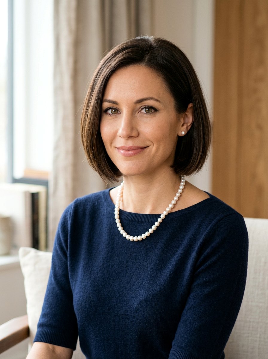 Chin Length Bob Haircut - 20 polished bob for older women - 20 polished bob for older women