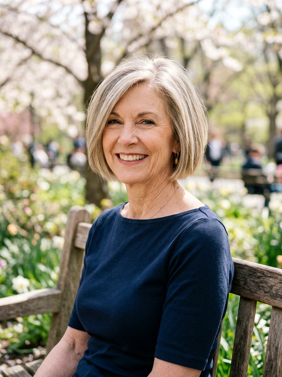 Chin Length Bob Haircut - 20 elegant bob haircut for mature women - 20 elegant bob haircut for mature women