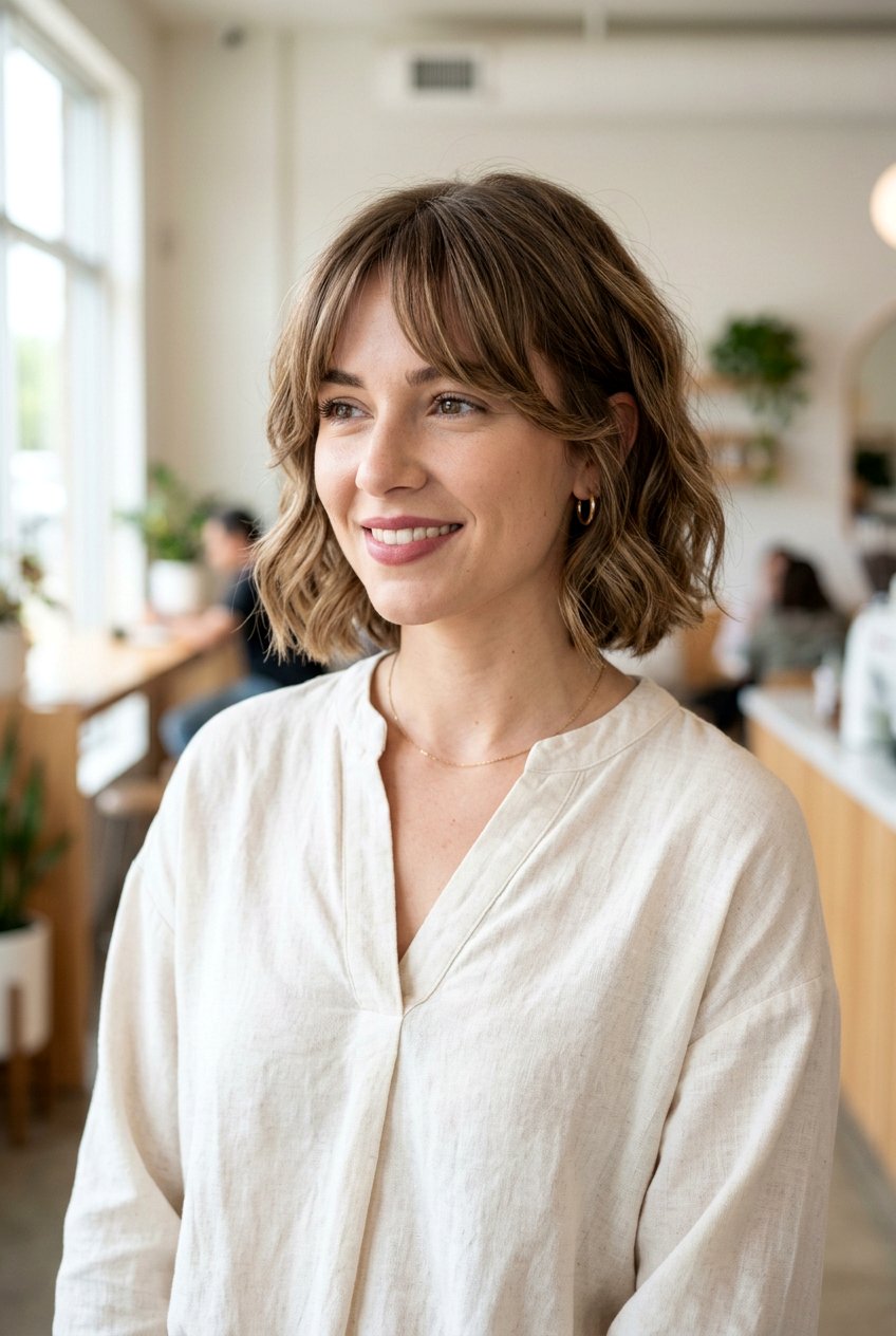 Chin Length Bob With Curtain Bangs - 20 bob with curtain bangs - 20 bob with curtain bangs