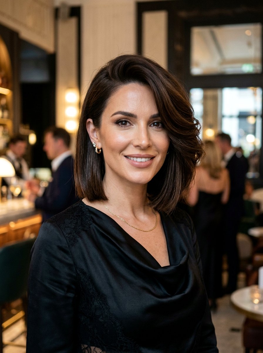 Chin Length Bob With Deep Side Part - 20 straight chin length bob for fine hair - 20 straight chin length bob for fine hair