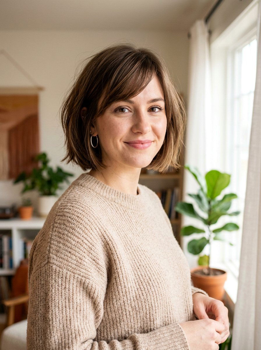 Chin Length Bob With Side Bangs - 20 straight chin length bob for fine hair - 20 straight chin length bob for fine hair