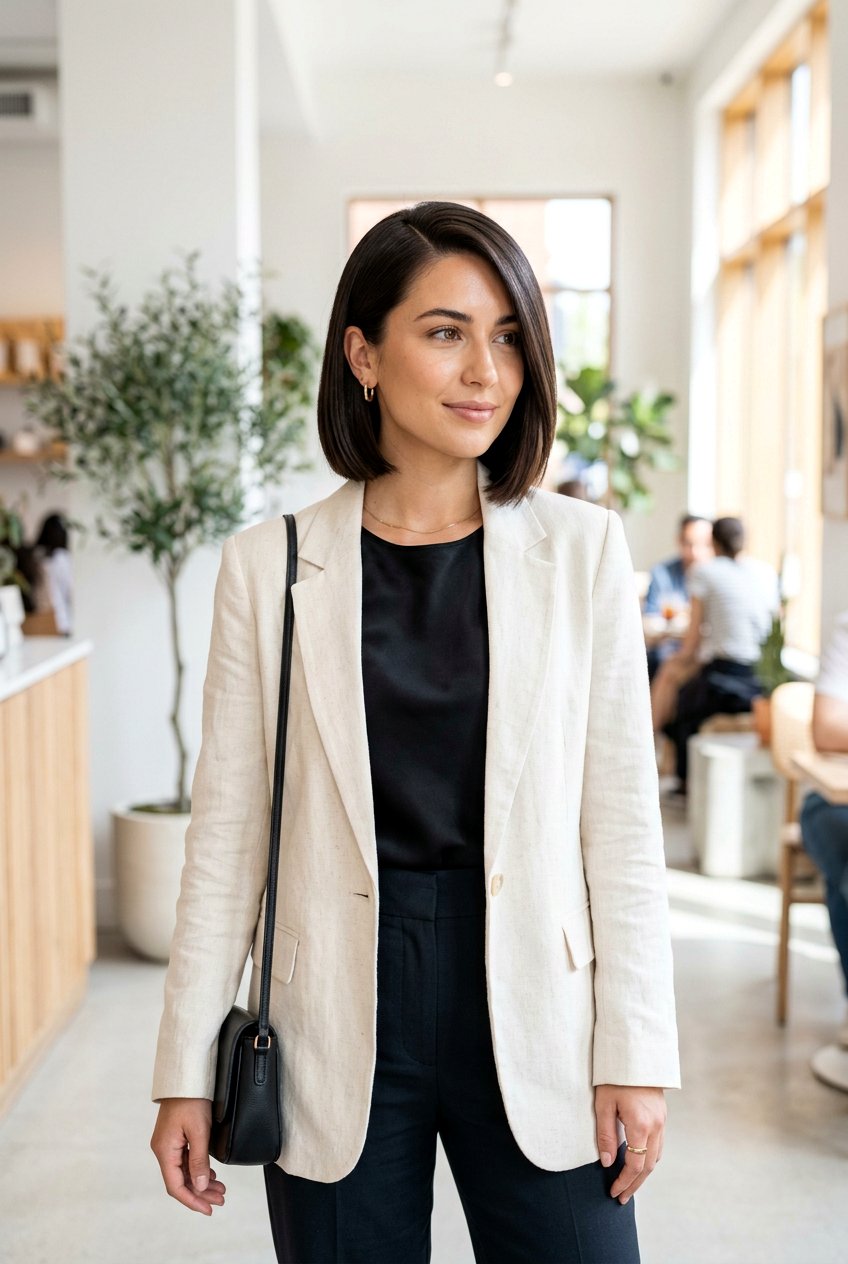 Chin Length Bob With Side Part - 20 salon makeover hairstyles - 20 salon makeover hairstyles