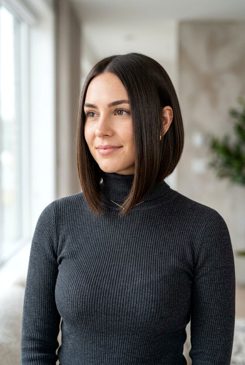 20 Chic Sleek Chin Length Bob Haircuts to Transform You