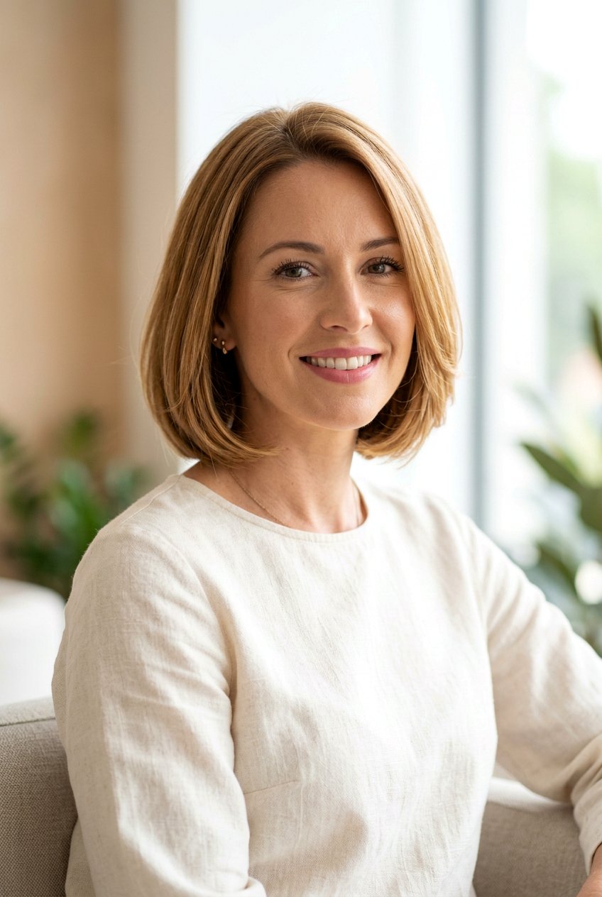 Chin Length Bob With Subtle Layers - 20 sleek chin length bob - 20 sleek chin length bob