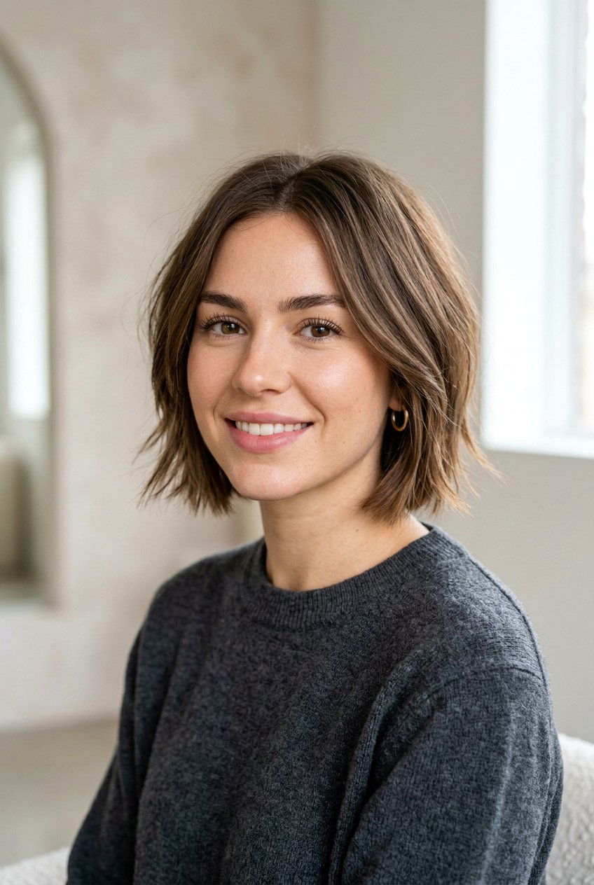 Chin Length Choppy Bob - 20 choppy bob haircut - 20 choppy bob haircut