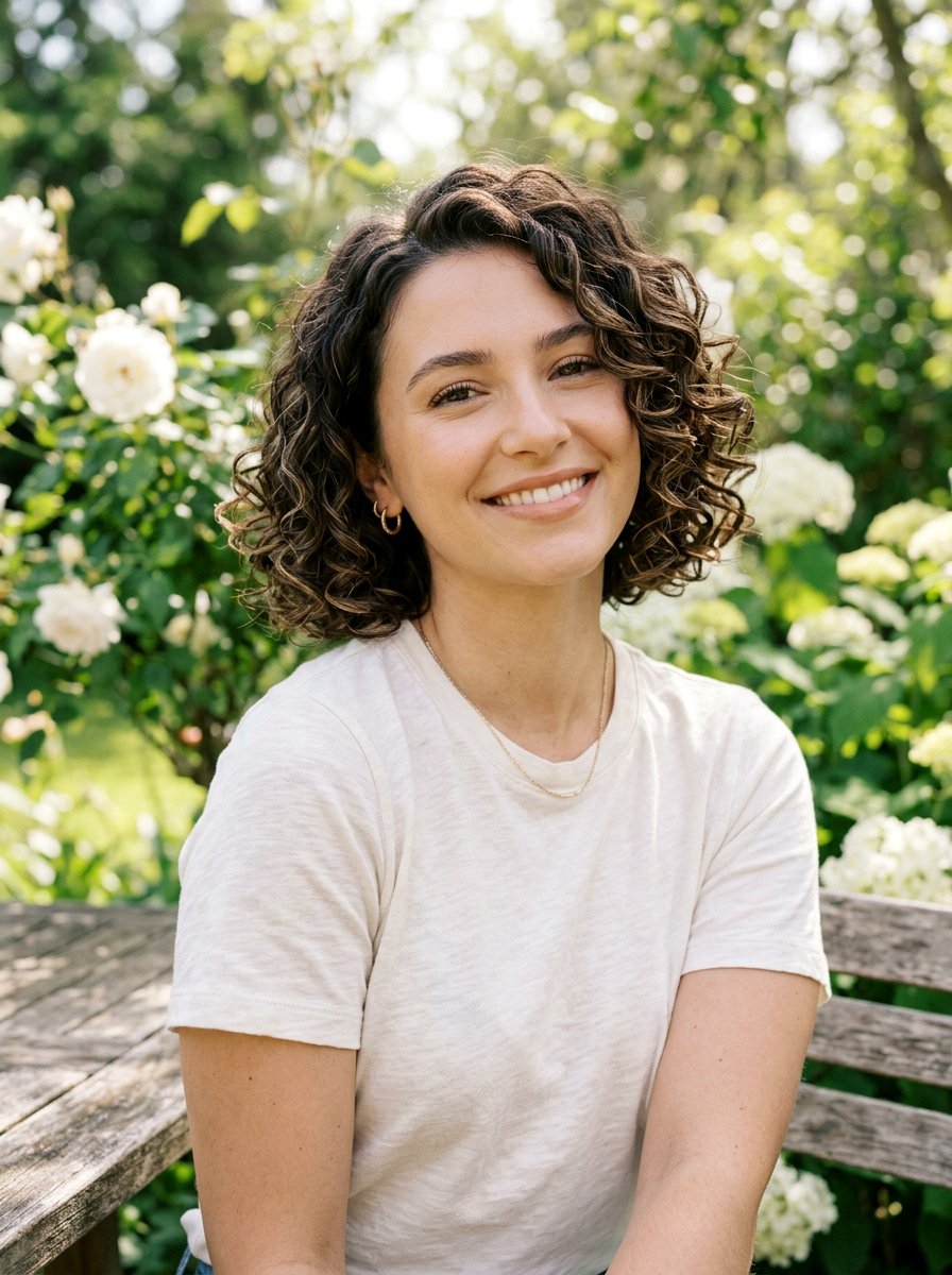 Chin Length Curly Bob For Heat Damage - 20 haircut for heat damaged curls - 20 haircut for heat damaged curls