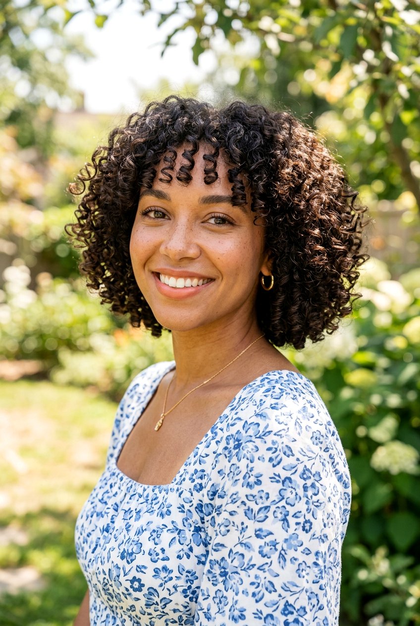 Chin Length Curly Bob Haircut - 20 low maintenance haircut for mature curls - 20 low maintenance haircut for mature curls