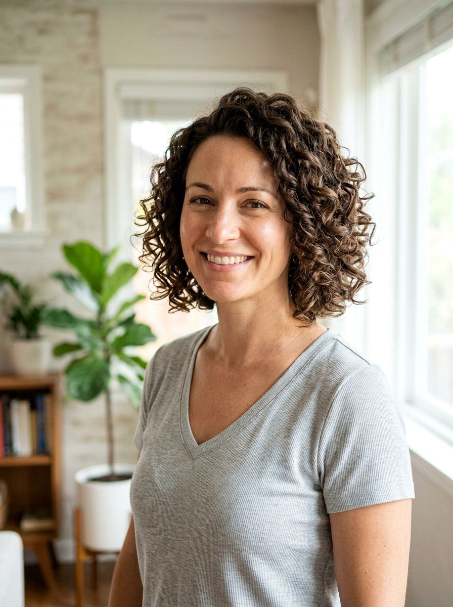 Chin Length Curly Haircut For Postpartum - 20 haircut for postpartum curls - 20 haircut for postpartum curls