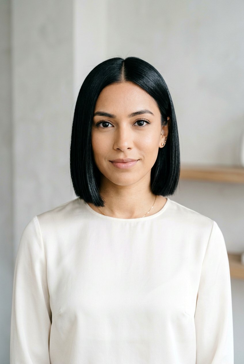 Chin Length Glass Hair Bob - 20 glass hair bob - 20 glass hair bob