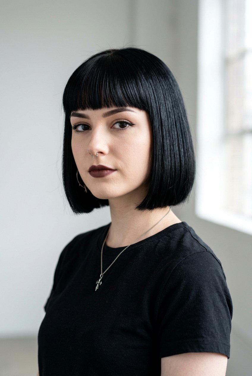 Chin Length Goth Bob Haircut - 20 goth bob haircut - 20 goth bob haircut