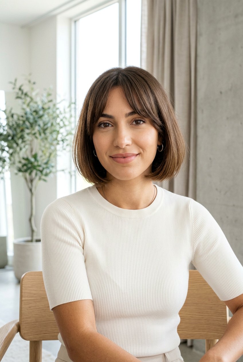 Chin Length Italian Bob With Curtain Bangs - 20 italian bob with curtain bangs - 20 italian bob with curtain bangs