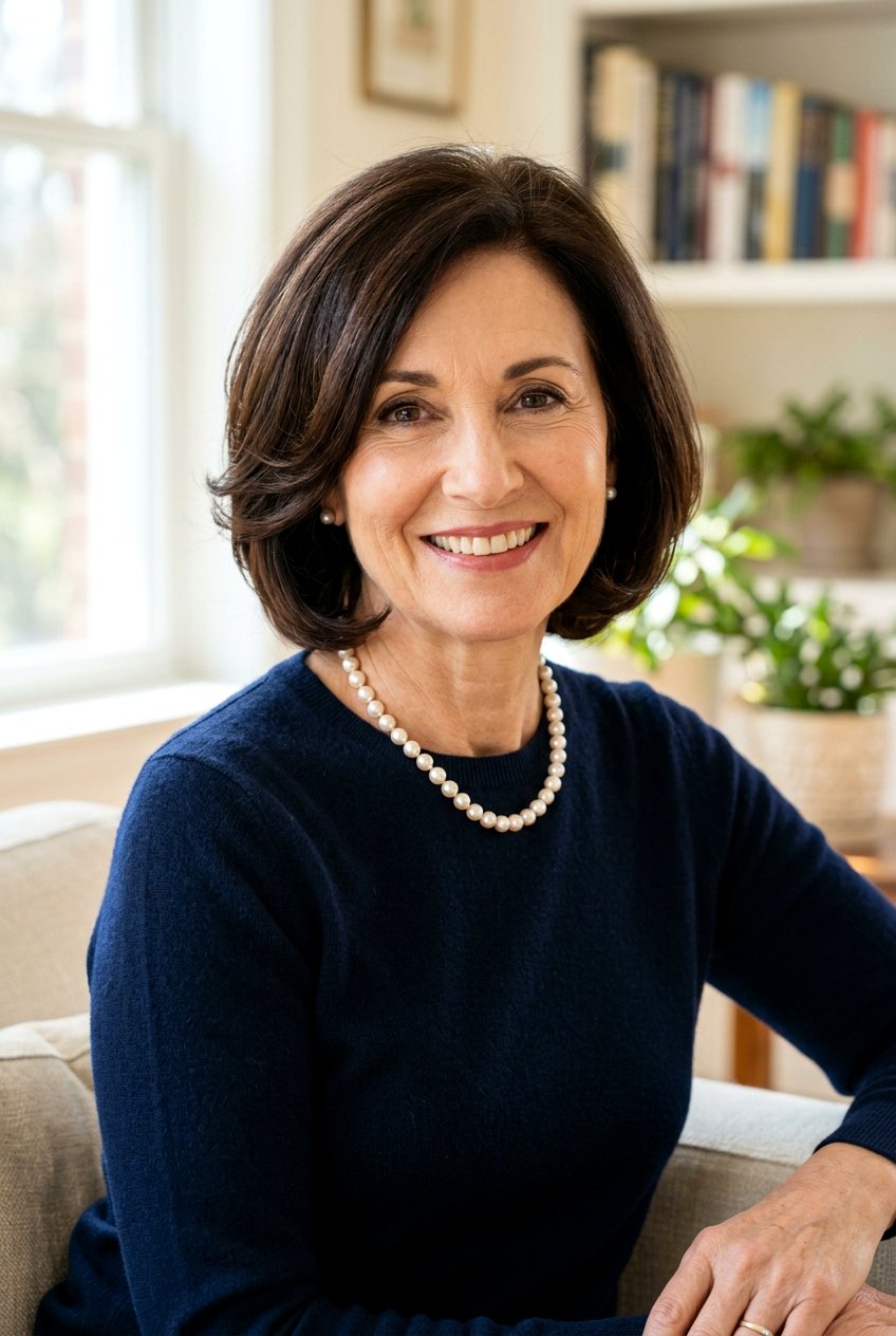 Chin Length Layered Bob - 20 low maintenance layered haircut for mature women - 20 low maintenance layered haircut for mature women