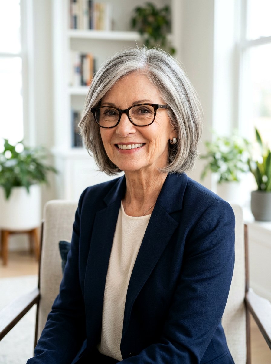 Chin Length Layered Bob - 20 layered bob for women over 70 - 20 layered bob for women over 70