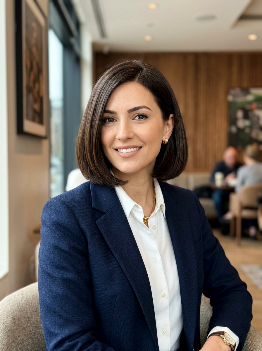 Chin Length Rounded Bob - 20 rounded bob for thin hair women - 20 rounded bob for thin hair women