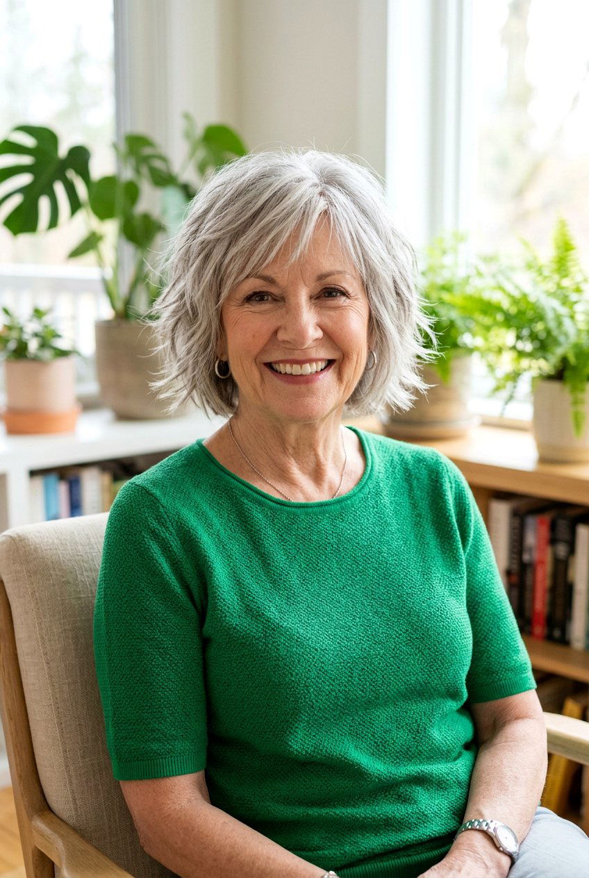 Chin Length Shag - 20 shag haircut for women over 70 - 20 shag haircut for women over 70