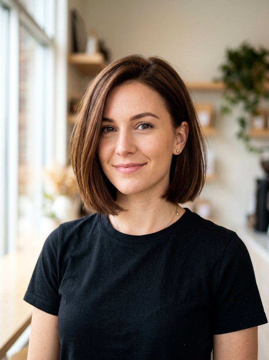 Chin Length Short Bob - 20 wash and wear short bob haircut - 20 wash and wear short bob haircut