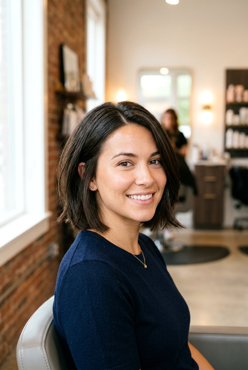 Chin Length Textured Bob For Thick Hair - 20 textured chin length bob - 20 textured chin length bob