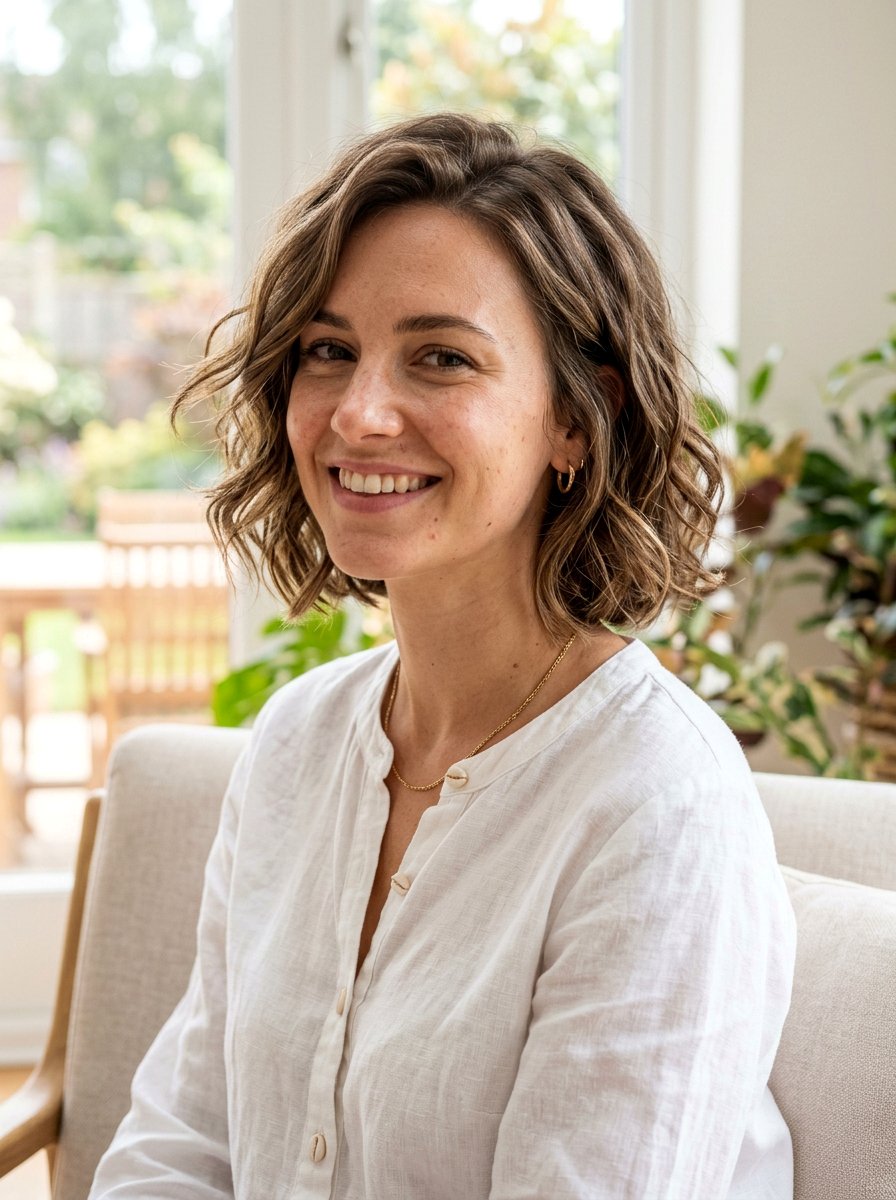 Chin Length Textured Wavy Bob With Layers - 20 textured wavy bob with layers - 20 textured wavy bob with layers