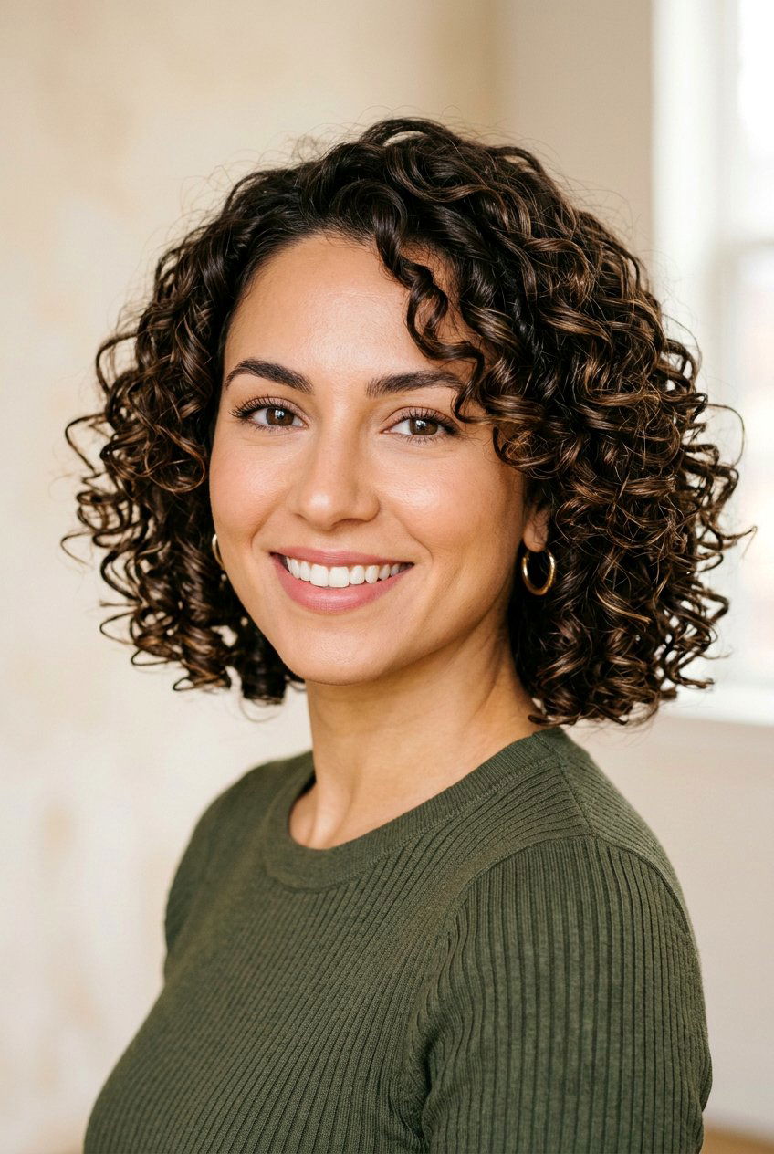 Chin length curly bob - 20 curly bob hairstyles - 20 curly bob hairstyles