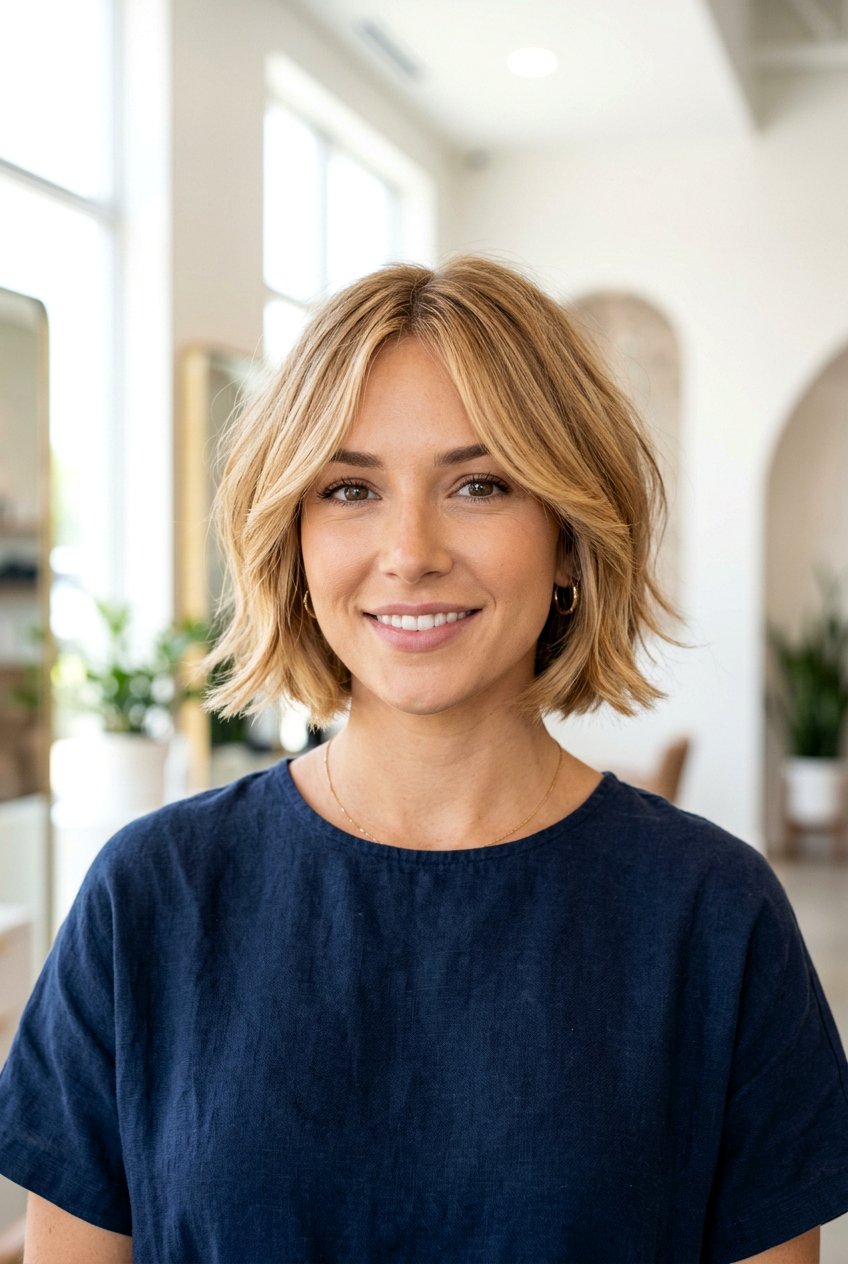 Chin length layered bob - 20 hairstyles for oval faces - 20 hairstyles for oval faces