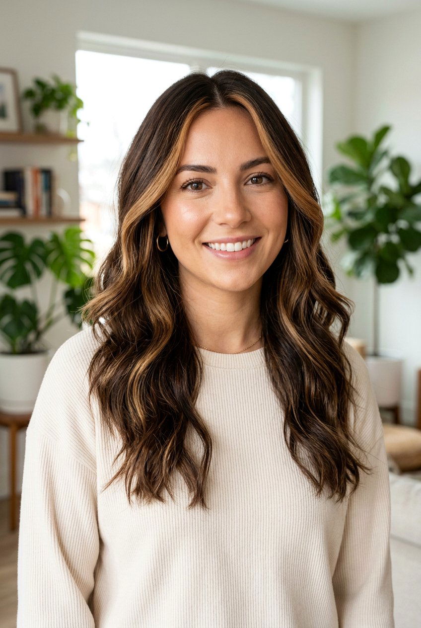 Chocolate Brown Balayage Money Piece - 20 chocolate brown balayage - 20 chocolate brown balayage