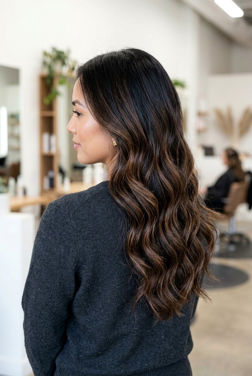 Chocolate Brown Balayage - 20 balayage hair color ideas - 20 balayage hair color ideas