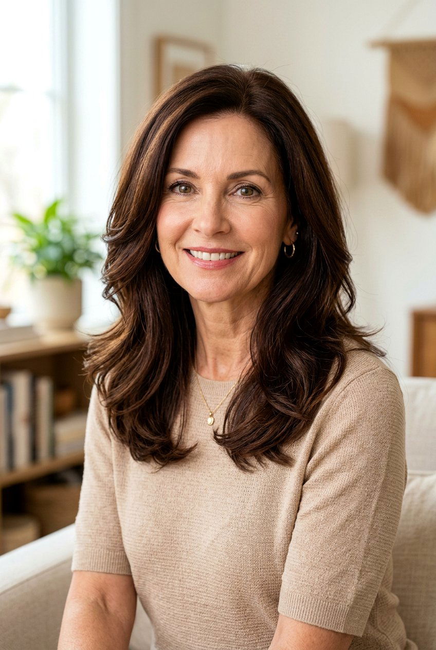 Chocolate Brown Hair Color - 20 hair color ideas for women over 50 - 20 hair color ideas for women over 50