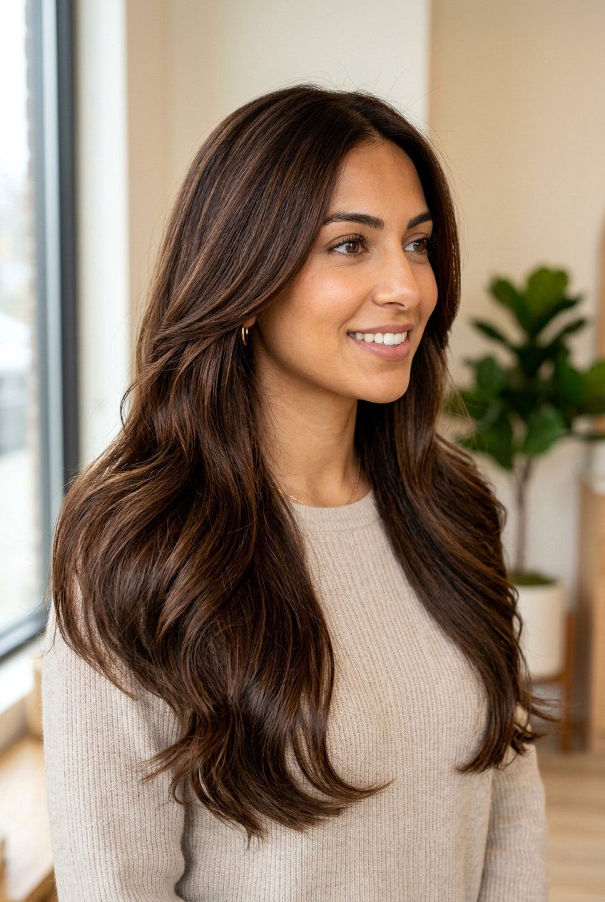 Chocolate Brown Hair Color for Olive Skin - 20 hair color ideas for olive skin - 20 hair color ideas for olive skin