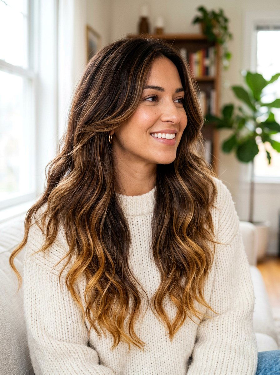 Chocolate Brown Hair With Caramel Highlights - 20 rich brunette with subtle highlights - 20 rich brunette with subtle highlights