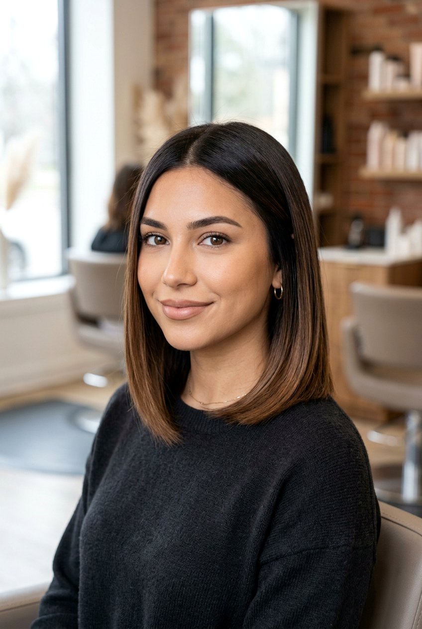 Chocolate Brown Root Melt - 20 root melt hair color - 20 root melt hair color