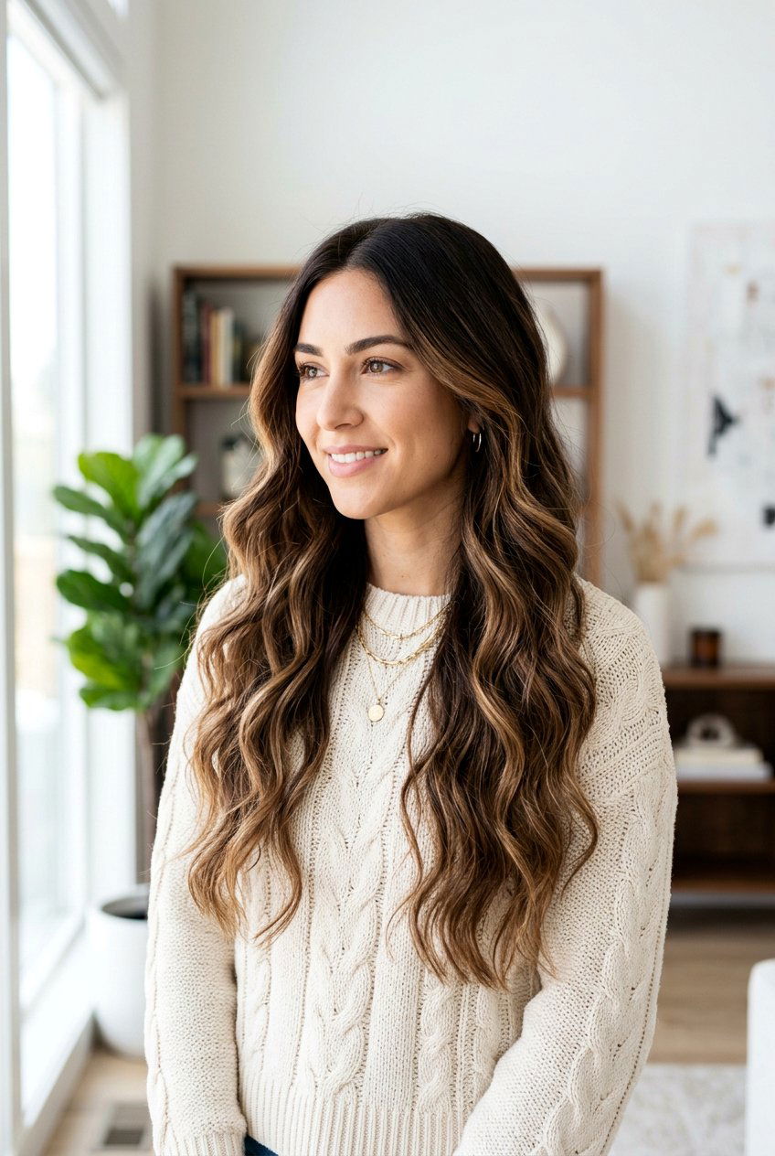 Chocolate Brown Rooted Balayage - 20 rooted balayage for brunettes - 20 rooted balayage for brunettes