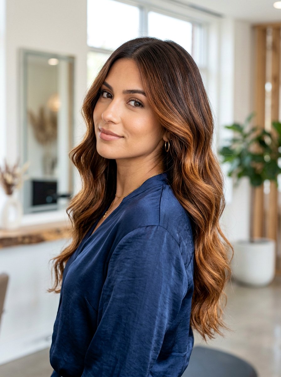 Chocolate Brown To Auburn Balayage - 20 rich auburn balayage - 20 rich auburn balayage