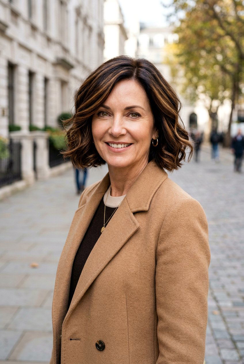 Chocolate Caramel Highlights For Mature Bob - 20 brunette highlights for mature bob - 20 brunette highlights for mature bob