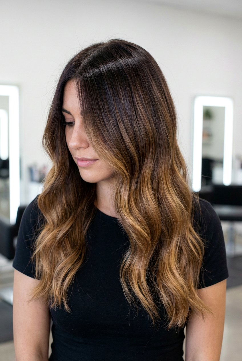 Chocolate Caramel Ombre For Brunettes - 20 caramel ombre hair - 20 caramel ombre hair