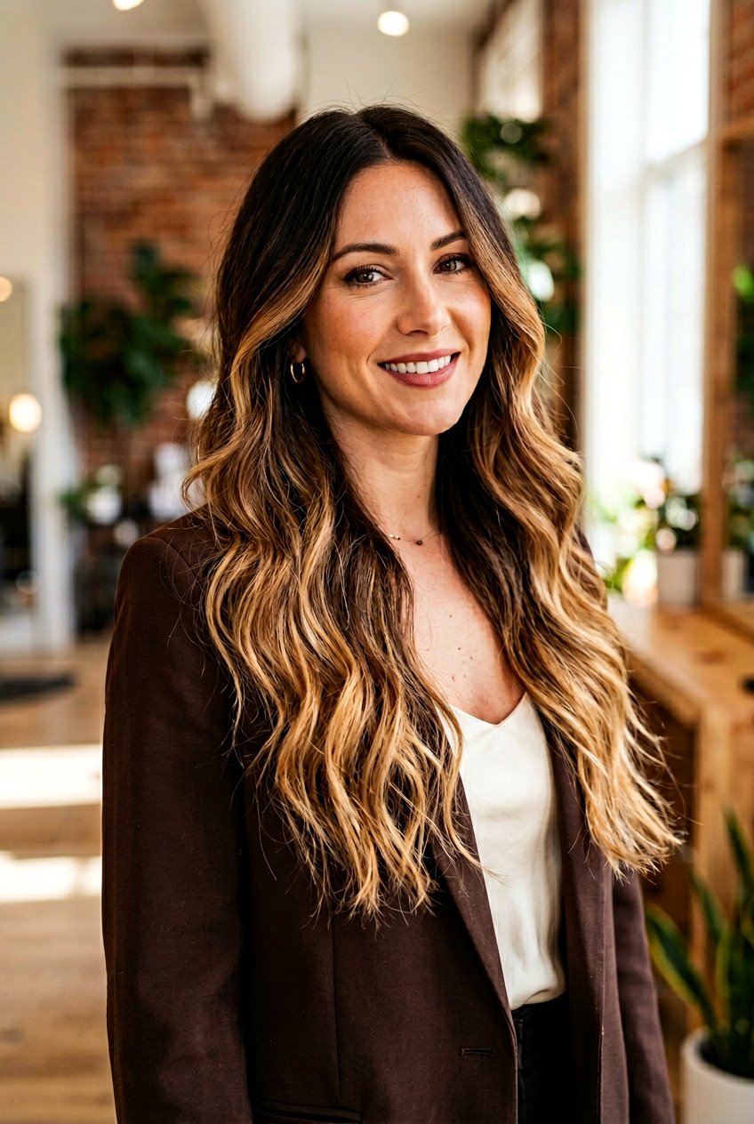 Chocolate Caramel Ombre for Brunettes - 20 low maintenance hair color for brunettes - 20 low maintenance hair color for brunettes