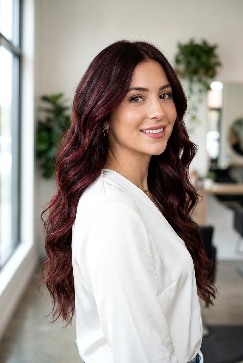 Chocolate Cherry Hair Color - 20 expensive looking hair color - 20 expensive looking hair color