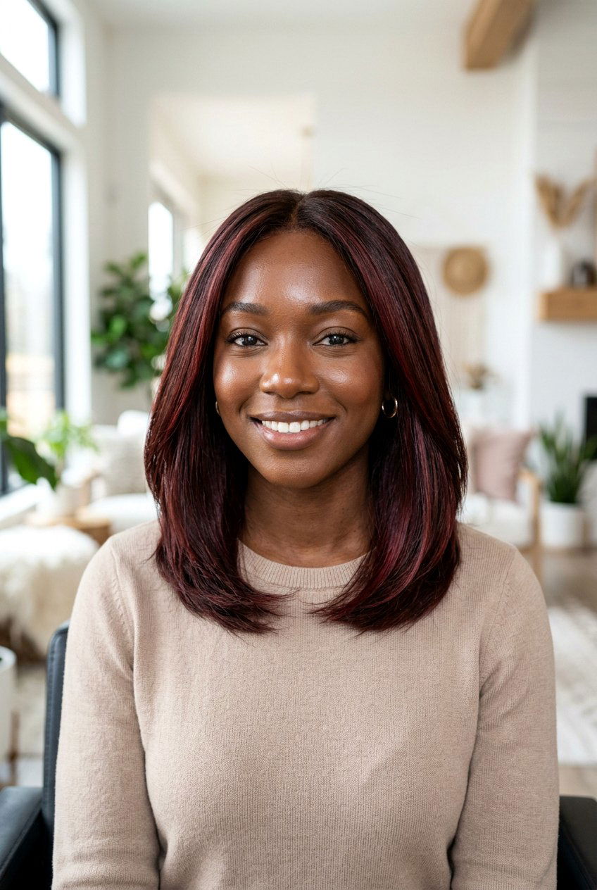 Chocolate Cherry Hair - 20 burgundy hair color for dark skin - 20 burgundy hair color for dark skin