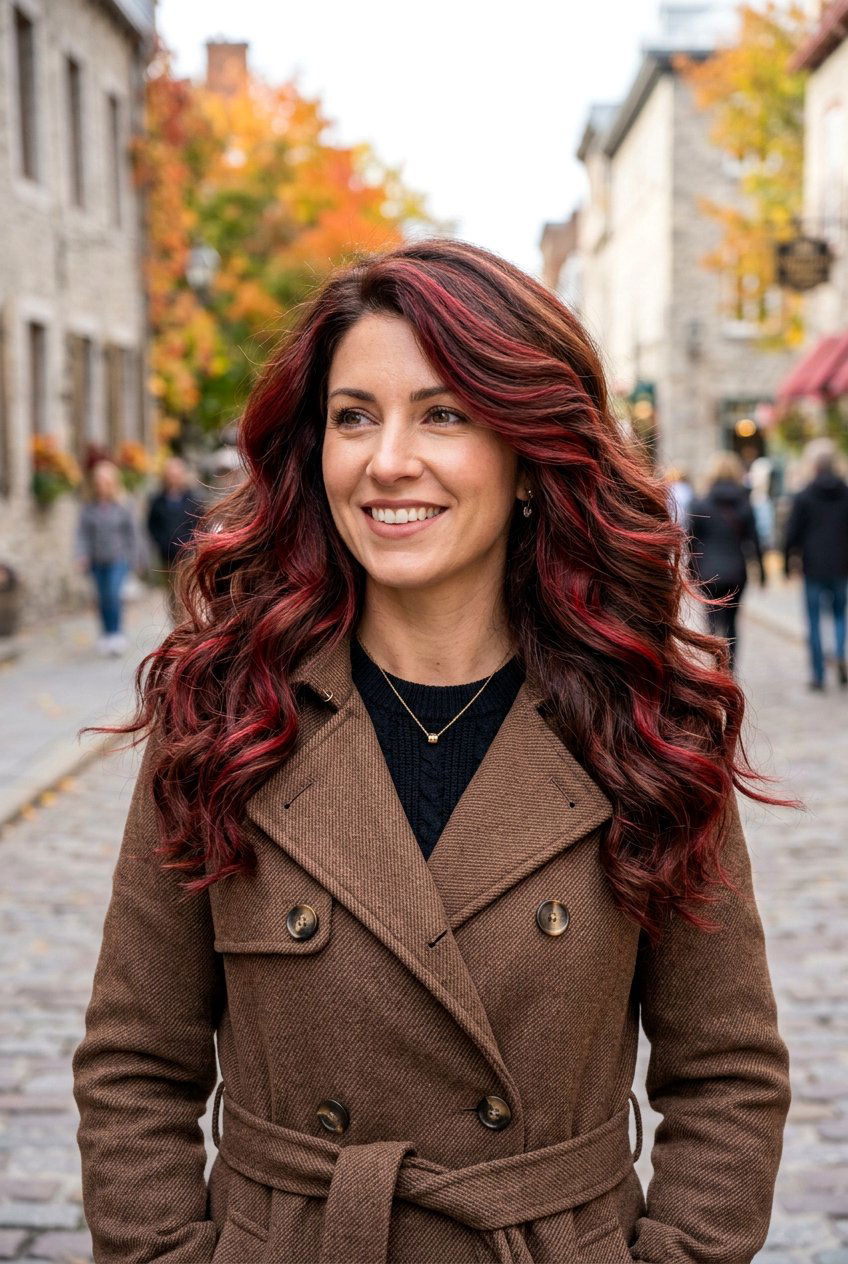 Chocolate Cherry Swirl - 20 cherry cola hair color for brunettes - 20 cherry cola hair color for brunettes