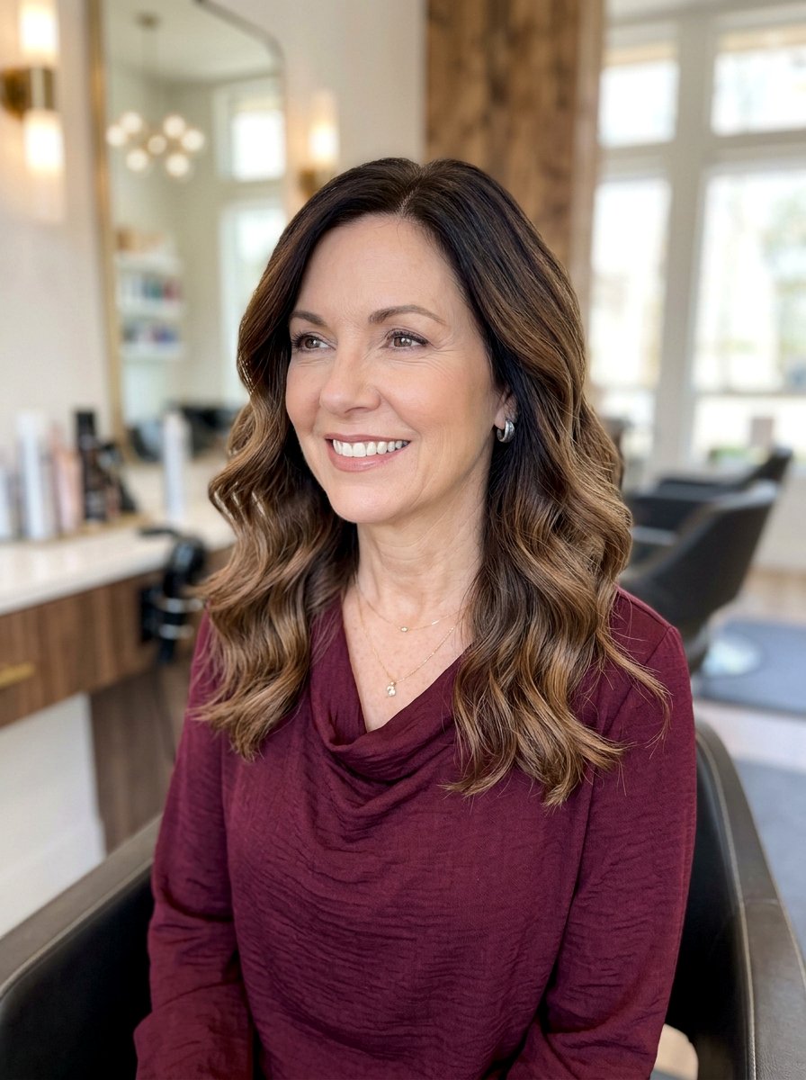 Chocolate Mocha Balayage Melt - 20 soft mocha balayage for mature women - 20 soft mocha balayage for mature women