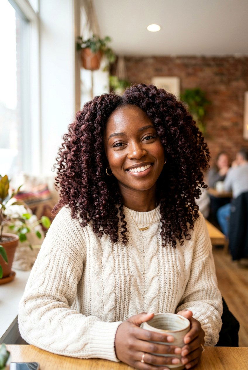 Chocolate Plum Hair - 20 burgundy hair color for dark skin - 20 burgundy hair color for dark skin