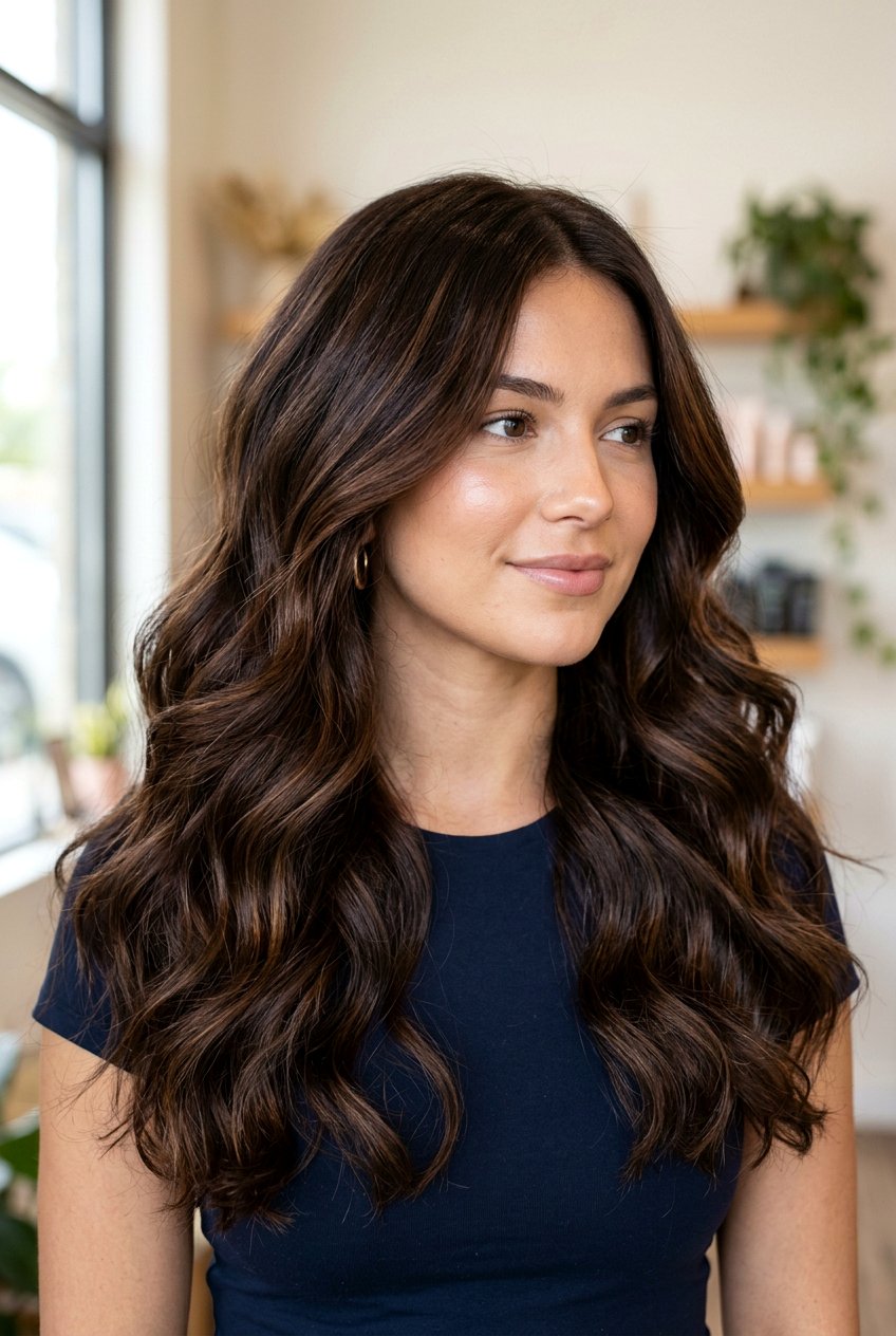 Chocolate brown balayage - 20 brunette balayage hair - 20 brunette balayage hair