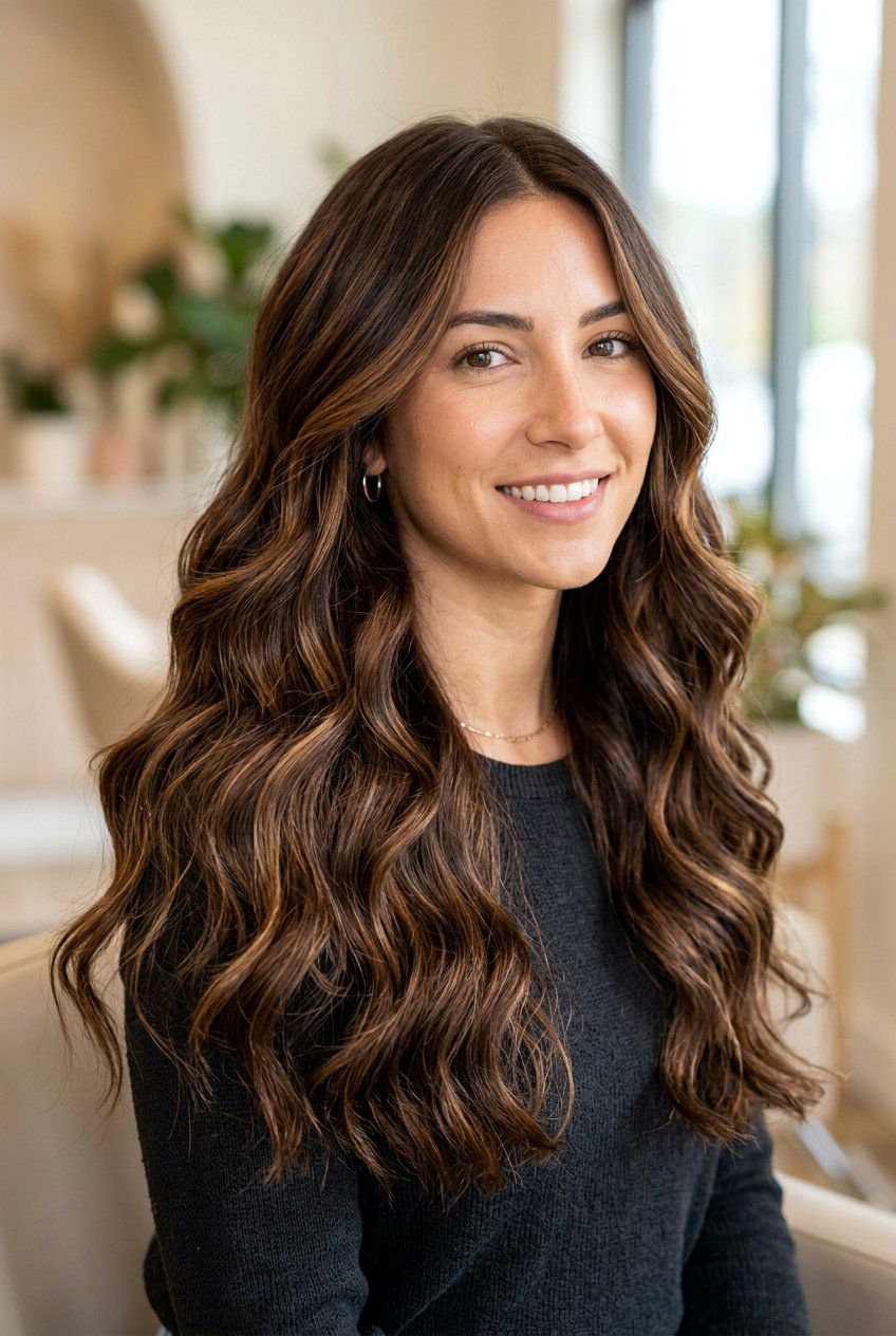 Chocolate brown hair with caramel highlights - 20 chocolate brown hair color - 20 chocolate brown hair color