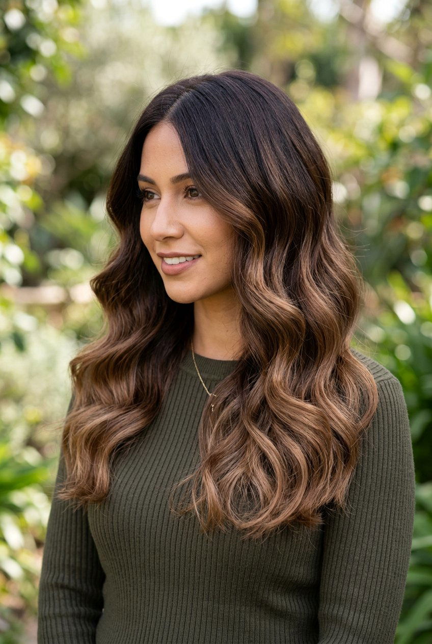 Chocolate brown ombre - 20 ombre hair color ideas - 20 ombre hair color ideas